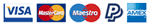 We Accept VISA, MasterCard, Maestro, Solo and AMEX
