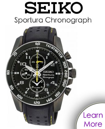 Seiko Sportura Chronograph Watch
