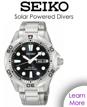 Seiko Solar Powered Divers Watch