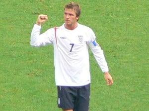 Number 7 - David Beckham when he was captain of England.