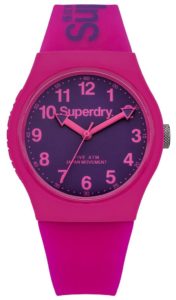 SUPERDRY UNISEX URBAN PINK AND PURPLE RUBBER STRAP