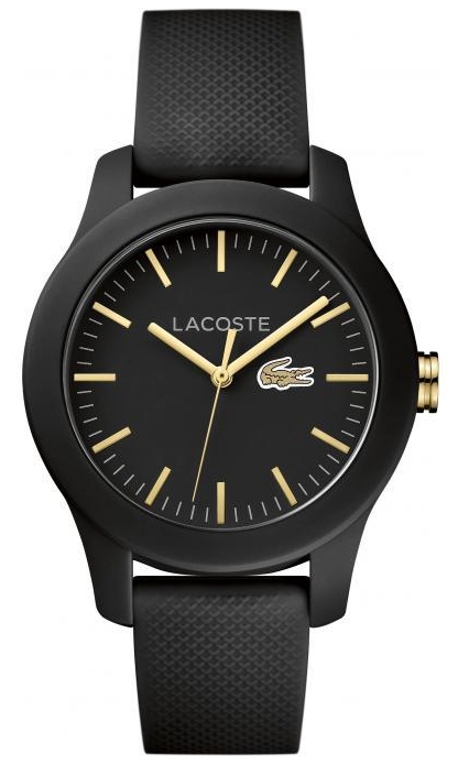 Lacoste 12.12 watch black & gold