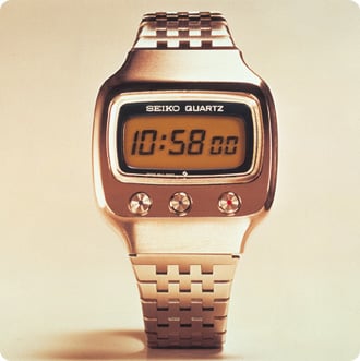Seiko 1973 gold bracelet watch