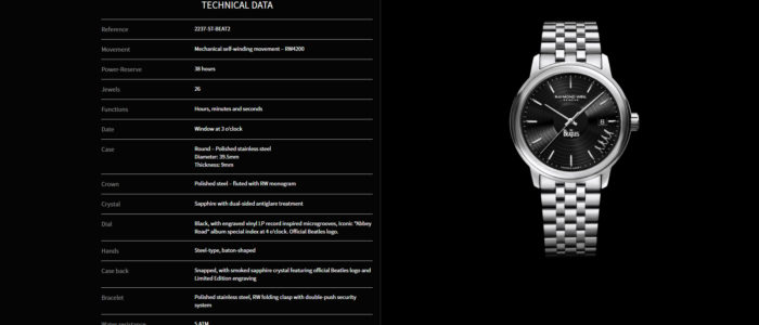 raymond weil beatles