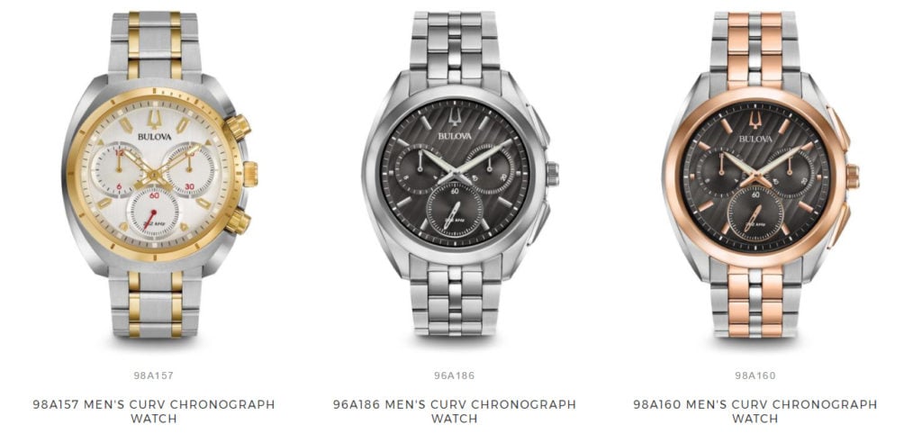 bulova-curv watches collection