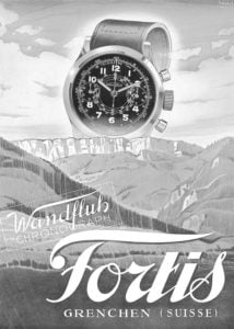 fortis watch advertisment