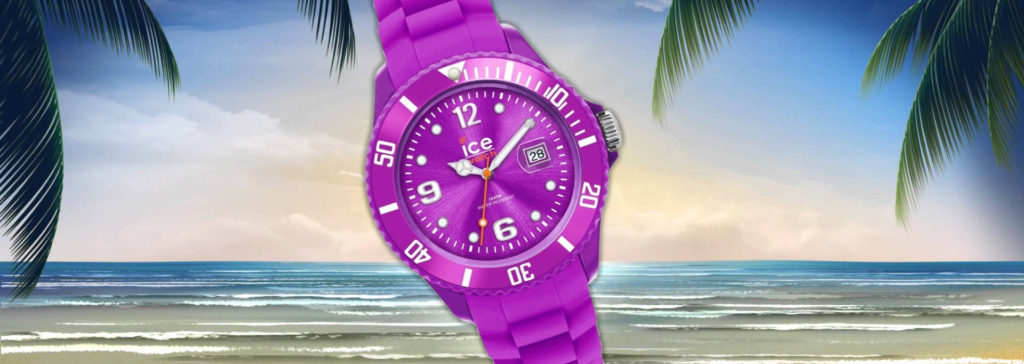 ICE-WATCH UNISEX ICE-SILI PURPLE STRAP WATCH