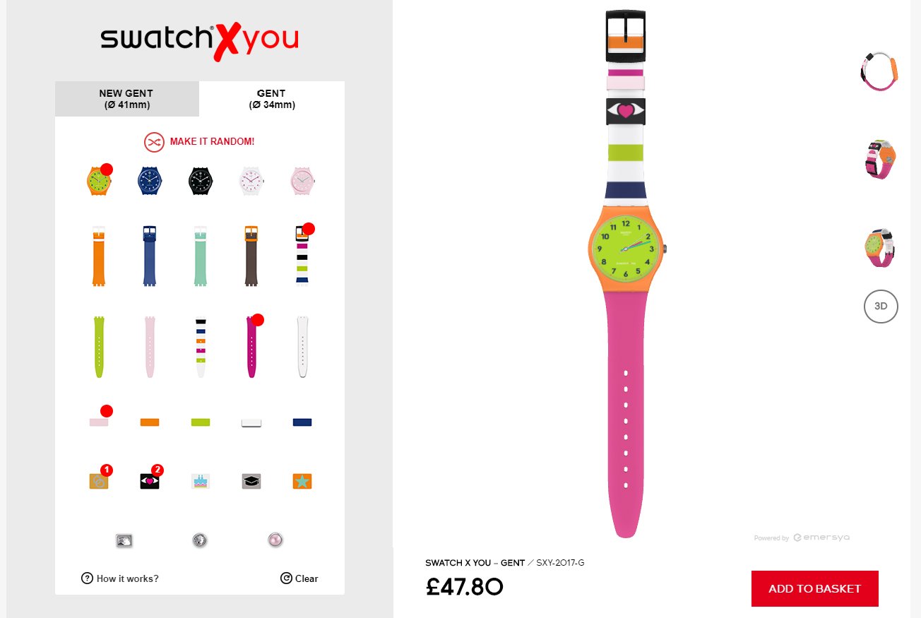 swatch x you customise done