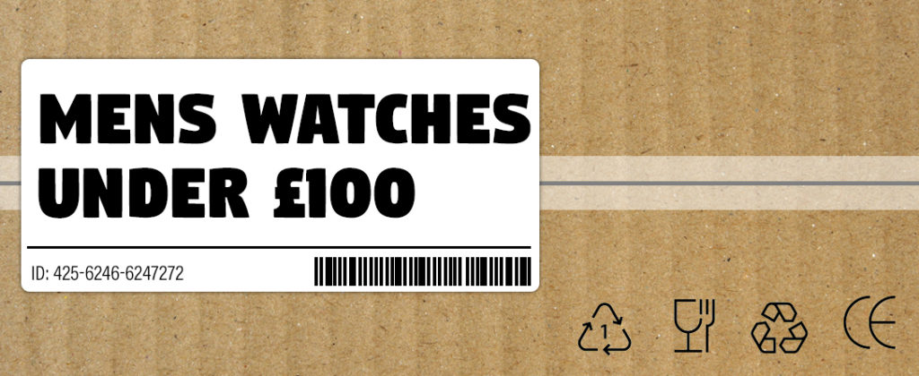 mens watches under £100 header banner