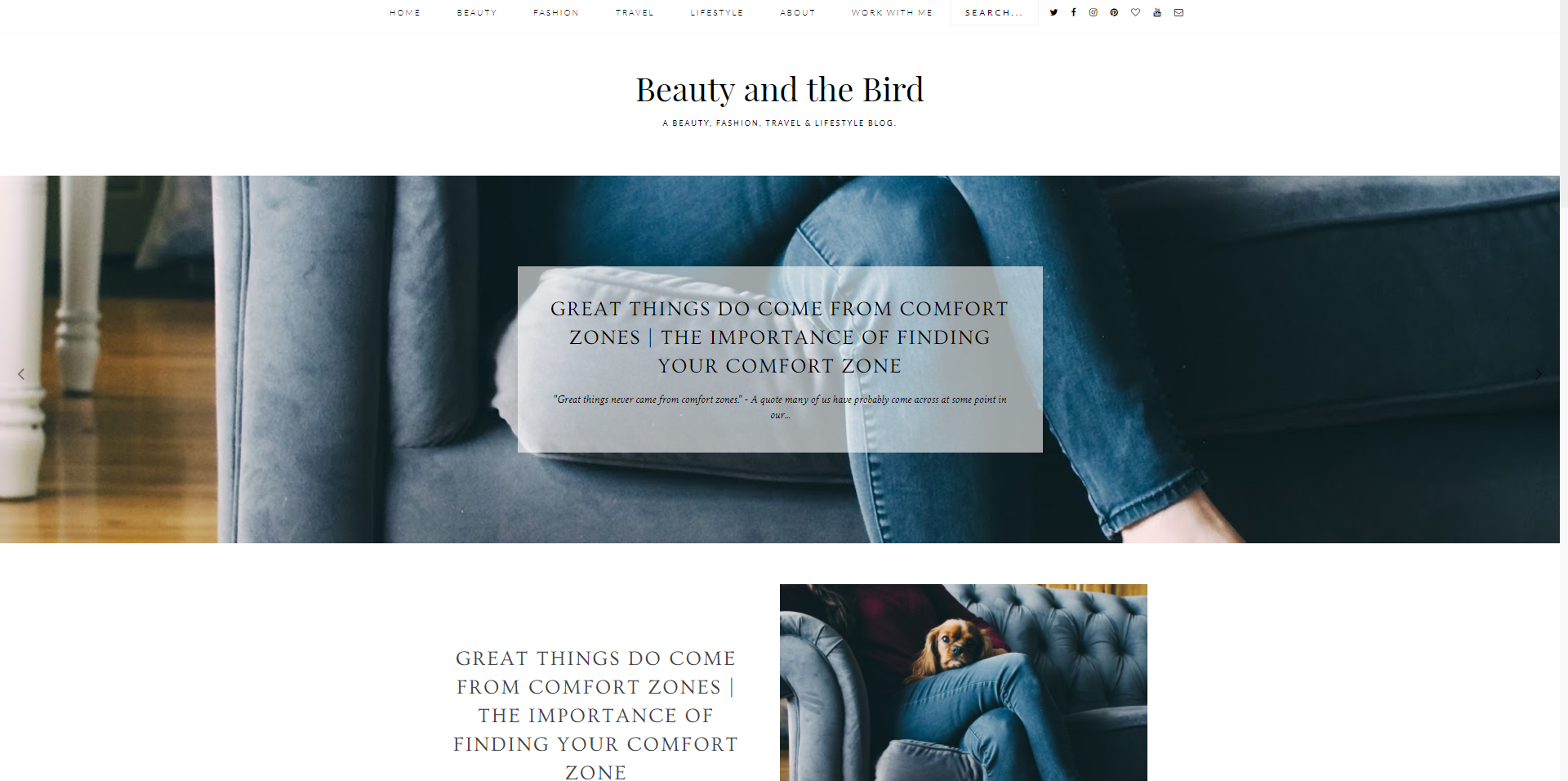 printscreen of blog