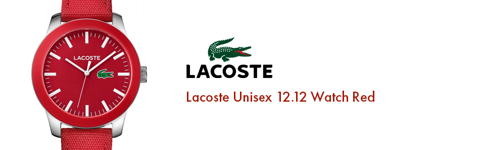 halloween Lacoste Unisex 12.12 Watch Red