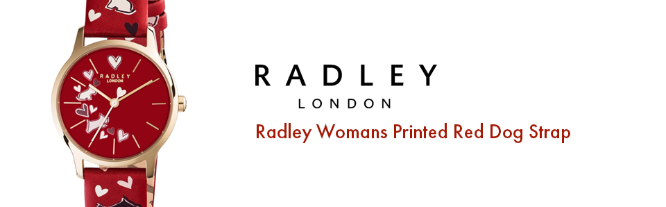 halloween Radley Womans Printed Red Dog Strap