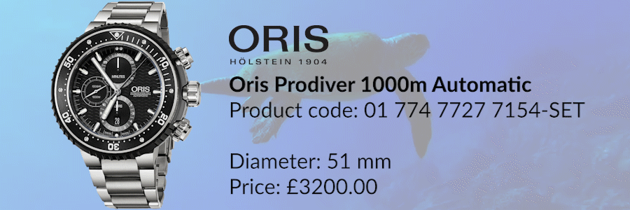 Oris Prodiver Chronograph - our most expensive divers watches