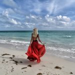 red dress