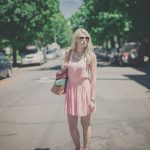 Accessorising a Pale Pink Dress