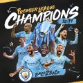Footballers watches man city champions