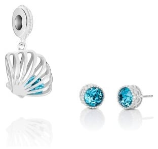 Chamilia charm and earrings