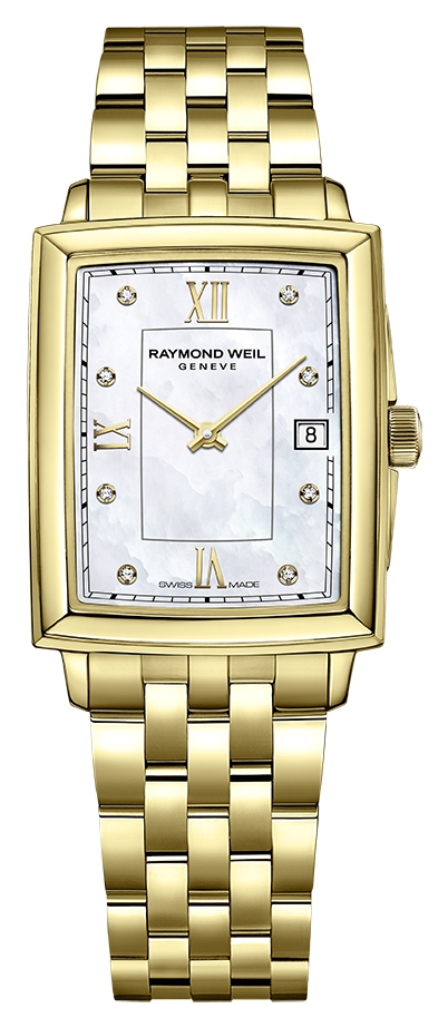 raymond weil gold rectangle