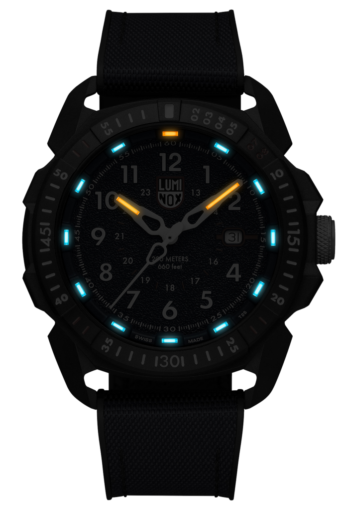 The watch illuminated