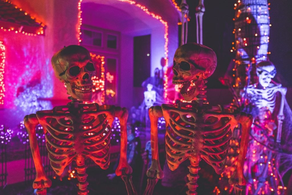 skeleton dial watches for Halloween