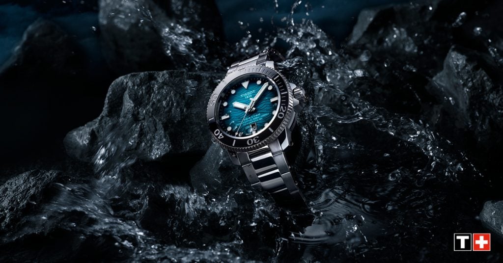 TISSOT シスター 2000 Tissot Seastar 2000 Men's Automatic Watch, Blue Dial, Silver