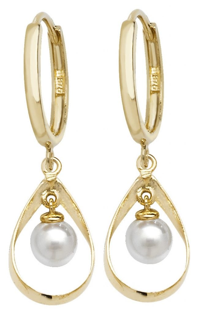 james moore TH yellow gold earrings