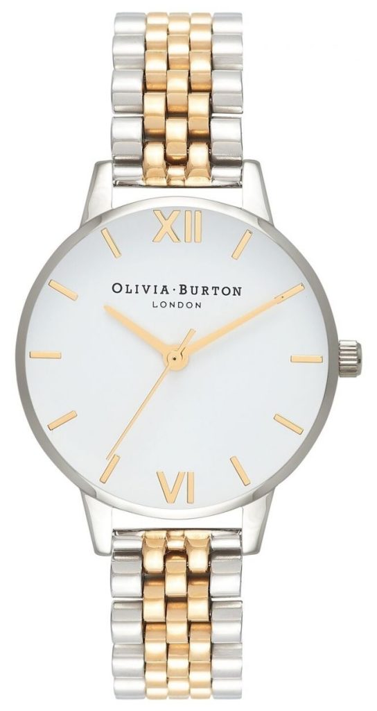 oliva burton two-tone watch