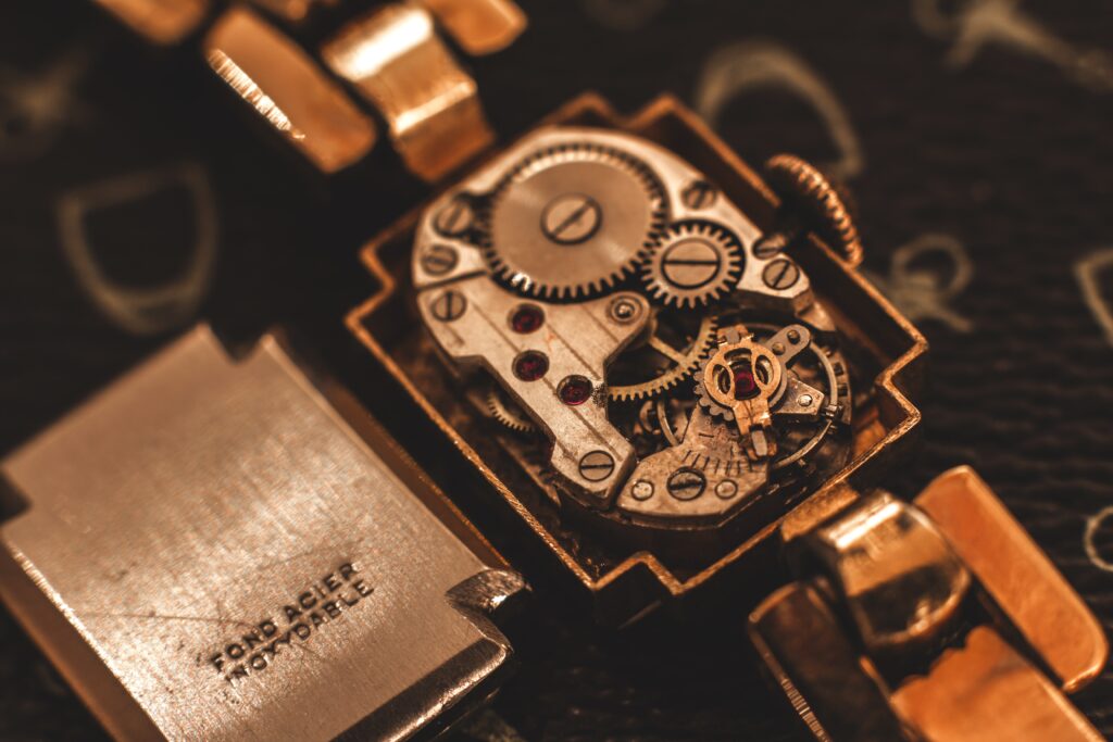 What is a hand-wound mechanical movement?
