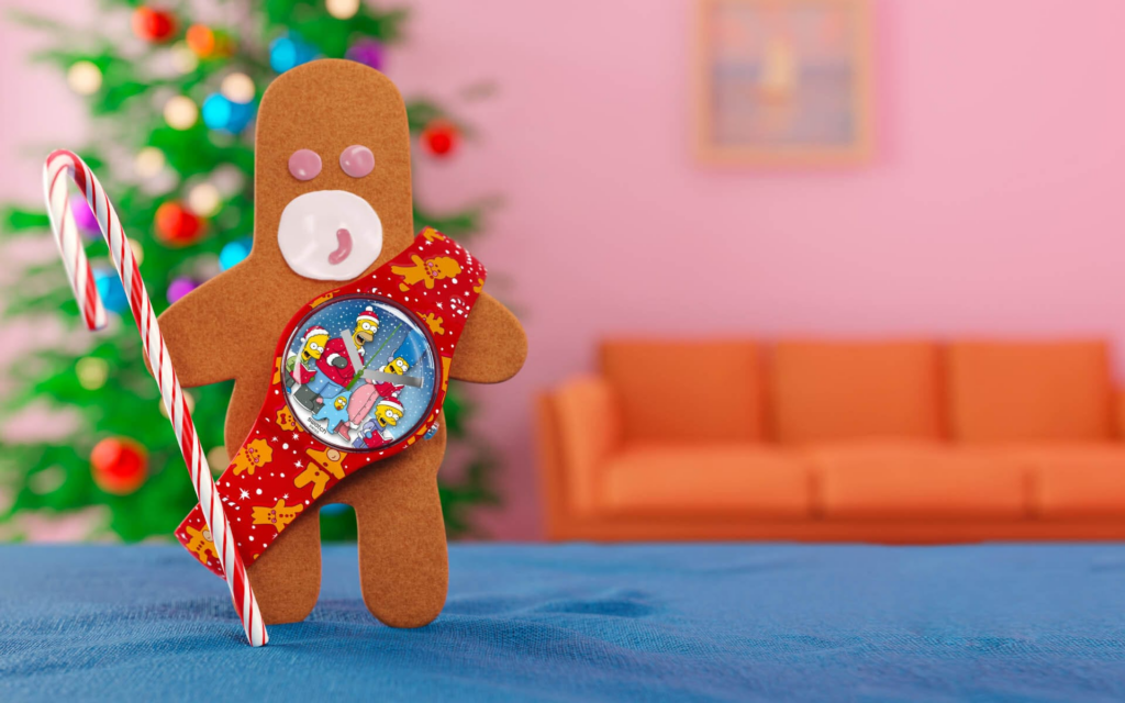 Celebrate Christmas with Swatch and The Simpsons