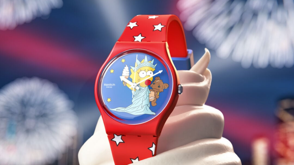 Celebrate 4th July with Swatch and The Simpsons
