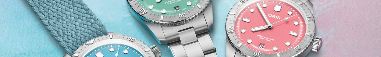 Oris divers sixty-five cotton candy watches