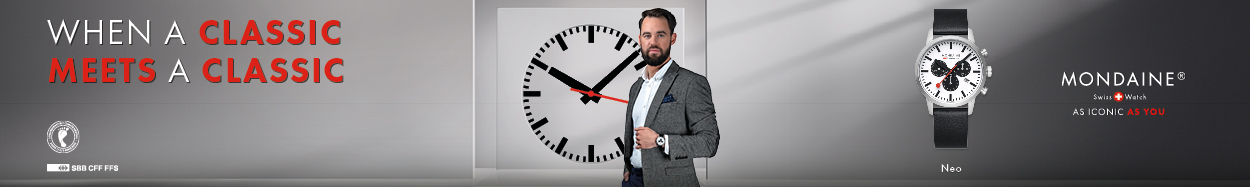 Mondaine neo chronograph watches