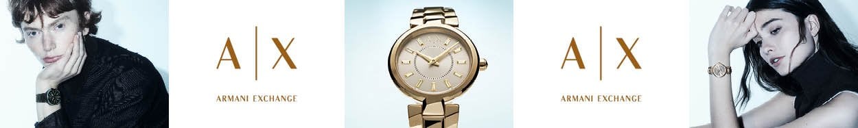 Armani exchange three-hand watches