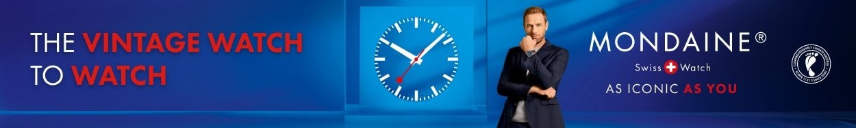 Mondaine cushion watches