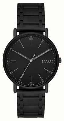 Skagen Men's Signatur (40mm) Black Dial / Black Stainless Steel Bracelet SKW6914