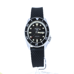 Seiko Sport Suits Automatic Black Dial Black Rubber