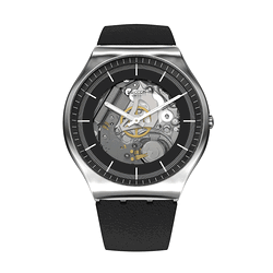 swatch skeleton watch black