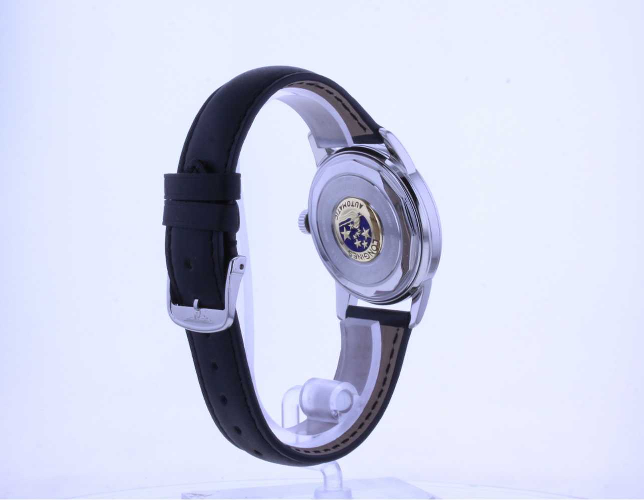 Longines Men's Conquest Heritage Automatic Black Leather Strap