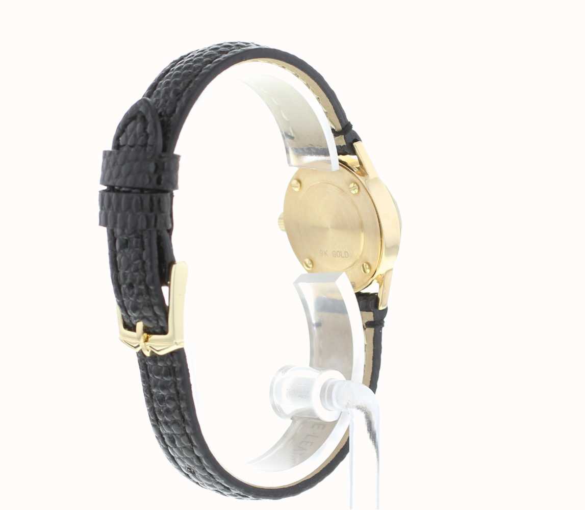 Rotary 9ct Gold Case Womens Leather Strap LS11476/03 First Class Watches™