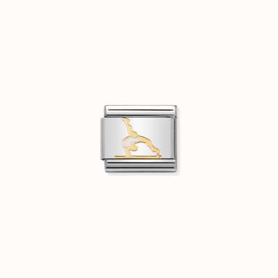 Nomination COMPOSABLE Classic SPORTS In Stainless Steel With Enamel And 18k Gold Gymnast 030203/37