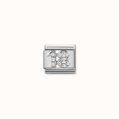 Nomination Composable CL SYMBOLS Steel Cubic Zirconia And Silver 925 18 330304/18