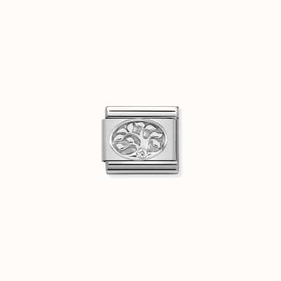 Nomination Composable CL Symbols Stainless Steel Silver 925 And Cubic Zirconia Tree Of Life 330311/10