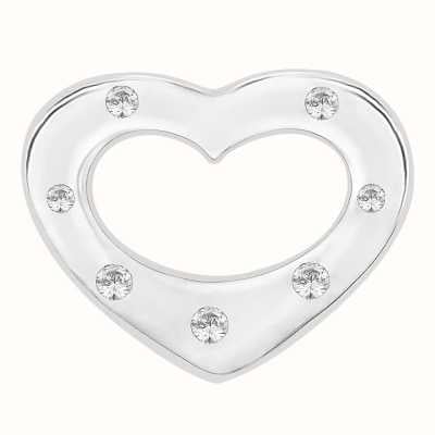 Perfection Crystals Seven Stone Heart Pendant (0.05ct) P3315-SK