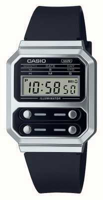 Casio Vintage A-100 Digital Black Resin Watch A100WEF-1AEF