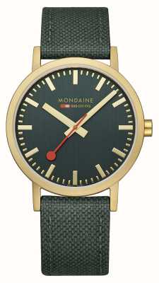 Mondaine Classic | 40mm | Green Dial | Green Strap A660.30360.60SBS