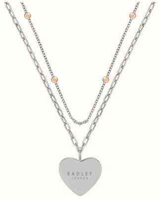 Radley Jewellery Ladies Double Chain Love Letters Base Metal Necklace RYJ2331S