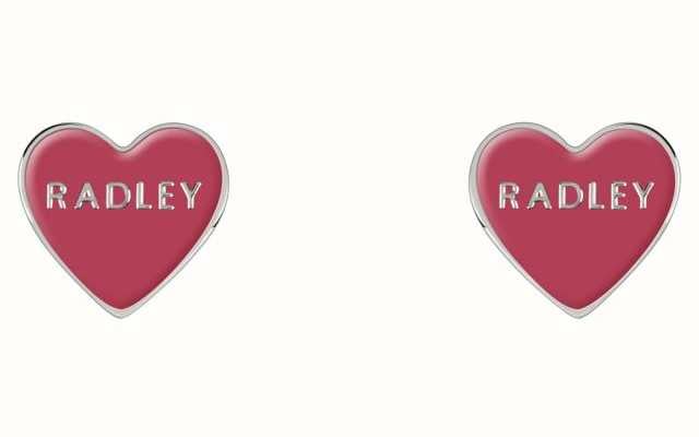 Radley Jewellery Ladies Love Letters Base Metal Stud Earrings RYJ1229S