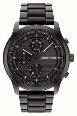 Calvin Klein Men's | Black Chronograph Dial | Black Stainless Steel Bracelet 25200209