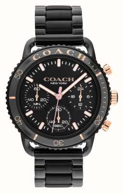Coach Women's Cruiser | Black Chronograph Dial | Black Stainless Steel Bracelet 14504049