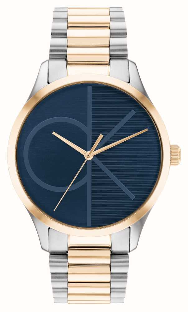 Calvin Klein Unisex | Blue CK Dial | Two Tone Stainless Steel Bracelet  25200165 - First Class Watches™